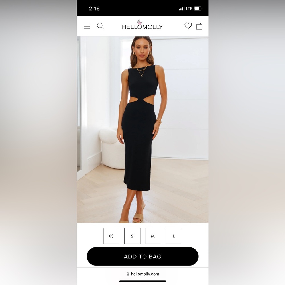 Hello Molly Black Dress